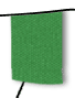 hanging canvas chair in lime